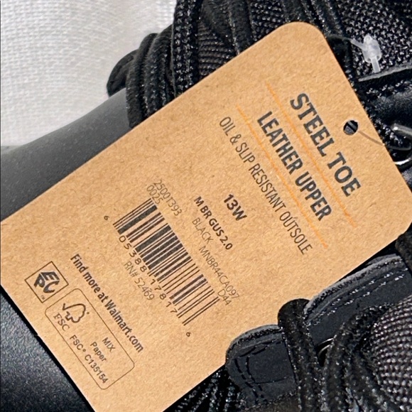 NWT Brahma Steel Toe Boots Black, Men 13W Oil Slip Resistant-Leather-MNBR46DP003 - Picture 3 of 8